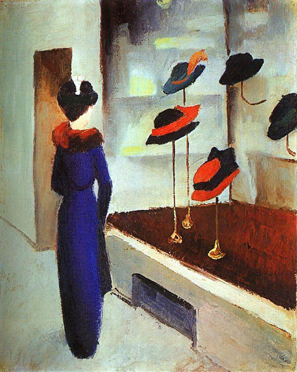 August Macke Milliner's Shop oil painting picture
